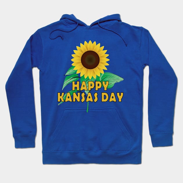 Happy Kansas Day Hoodie by Shariss